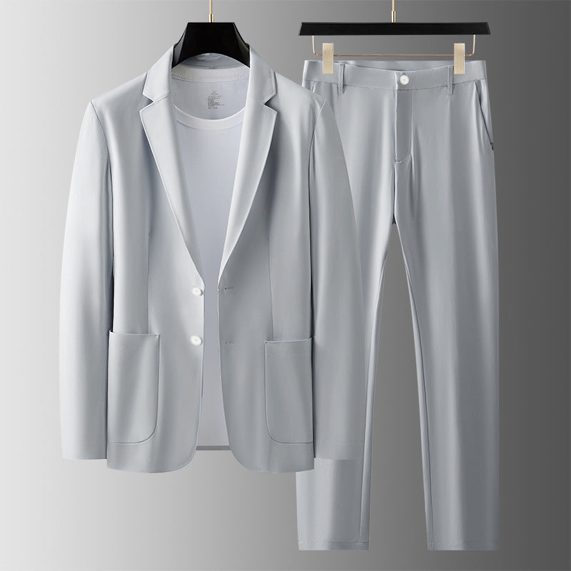 Men's Slim Fit Blazer & Trouser Set – Tailored Two-Piece Suit