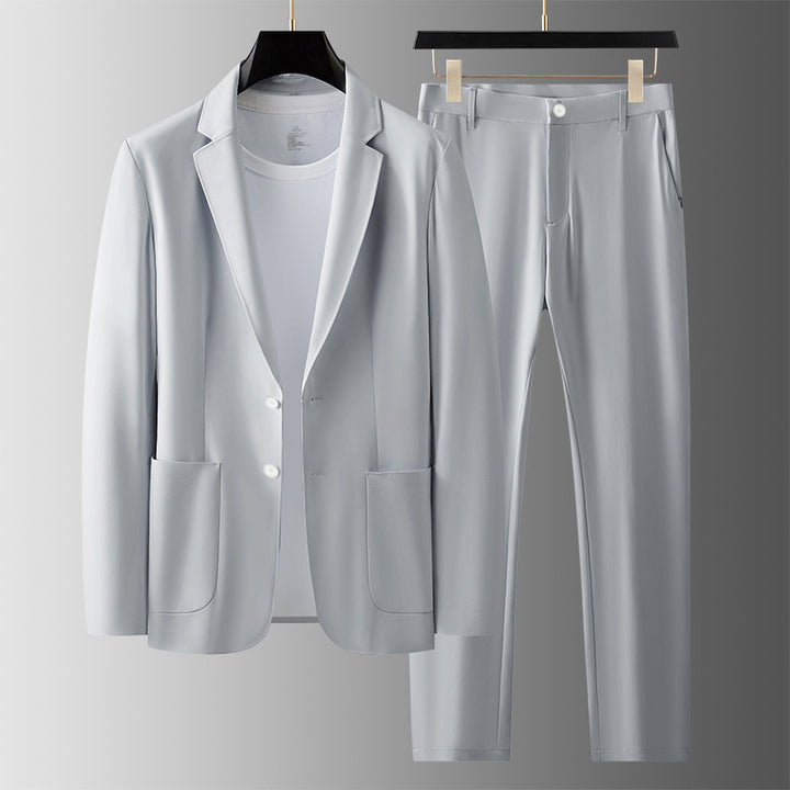 Men's Slim Fit Blazer & Trouser Set – Tailored Two-Piece Suit