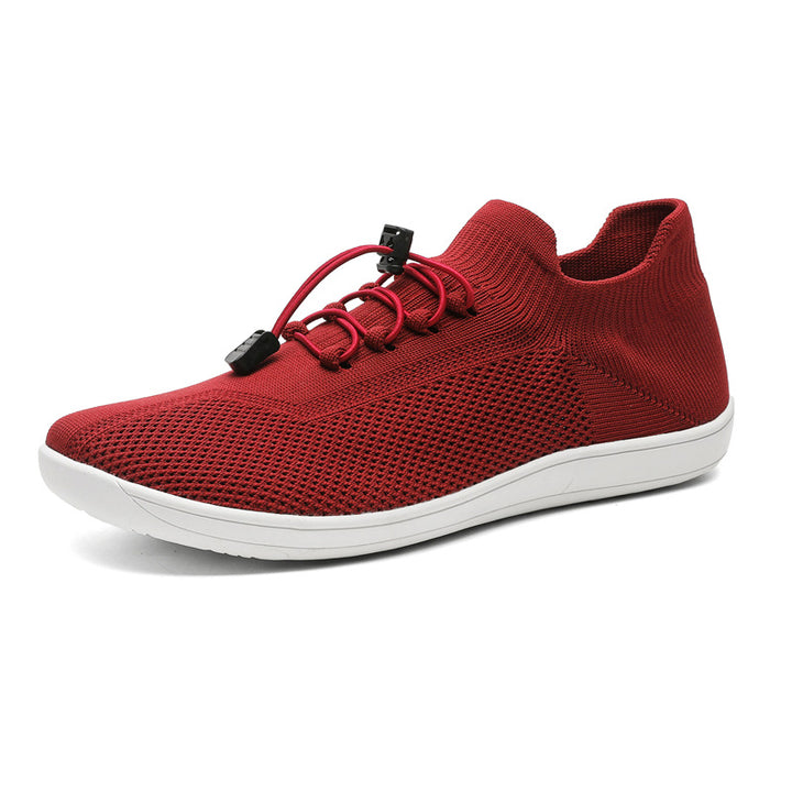 Barefoot Knit Sneakers Women – Toggle Lace Low Top Sock Fit