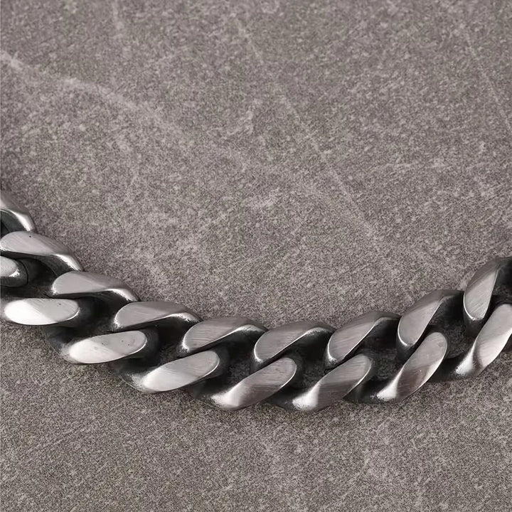 Cuban Link Bracelet Men – Polished Stainless Steel Lobster Clasp