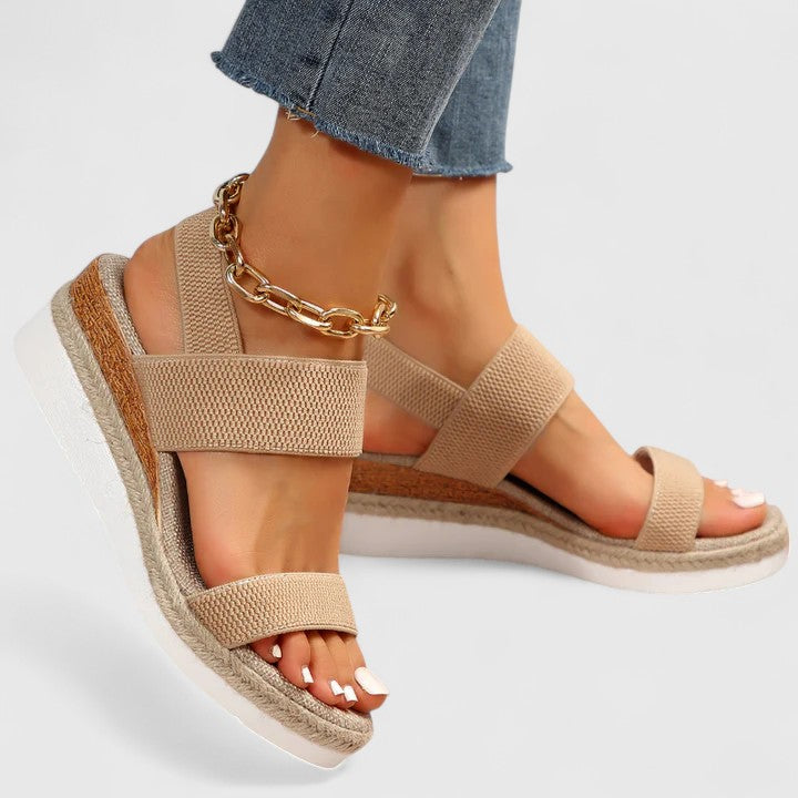 Women's Platform Espadrille Sandals, Arch Support & Cushioned Footbed