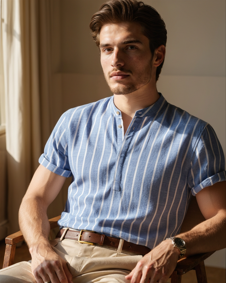 Men's Organic Cotton Short Sleeve Polo Shirt – Relaxed Fit