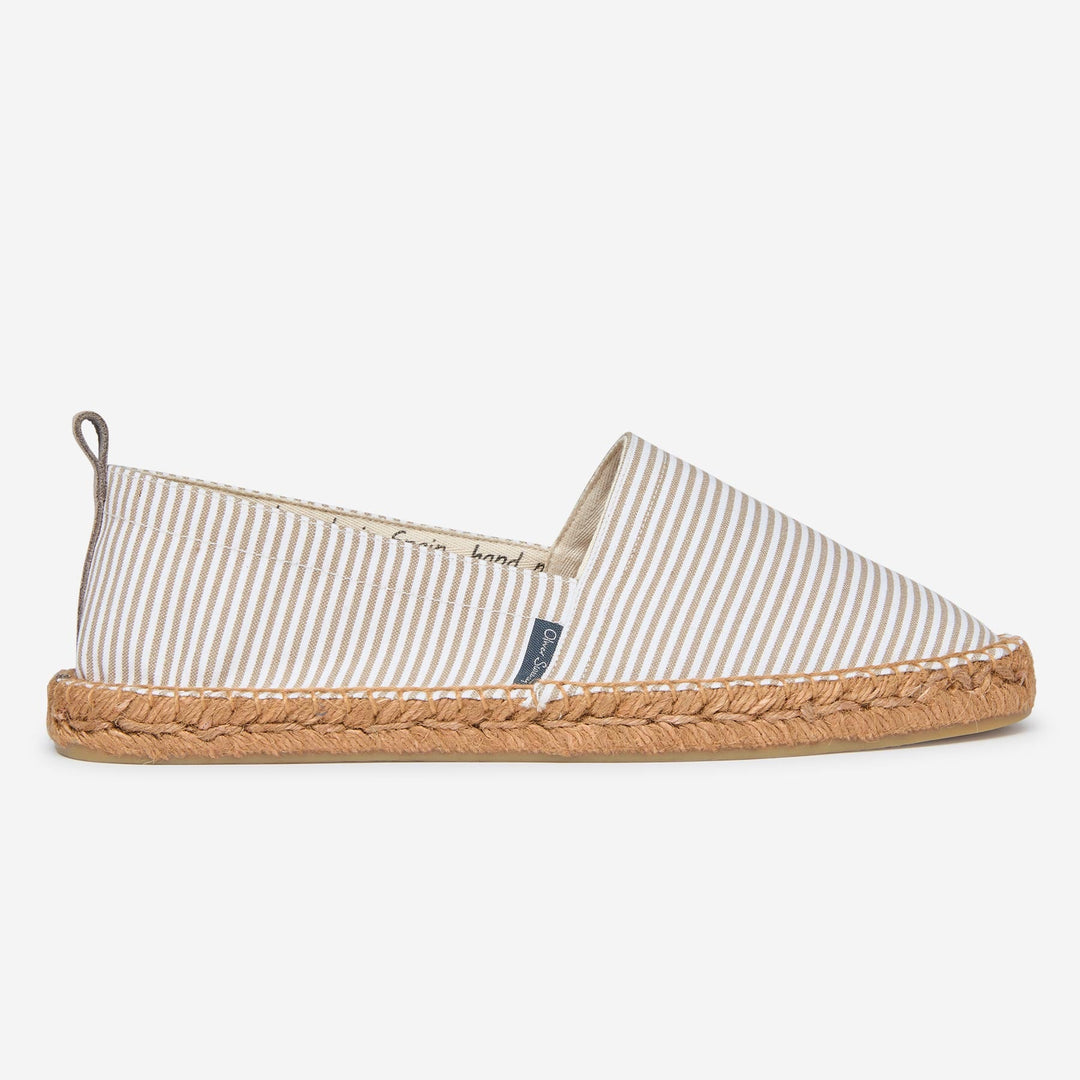 Men's Handmade Spanish Espadrilles Cotton Linen – Jute Sole Rubber