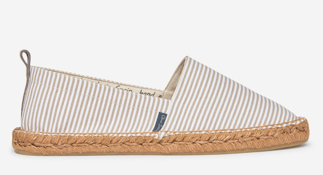 Men's Handmade Spanish Espadrilles Cotton Linen – Jute Sole Rubber