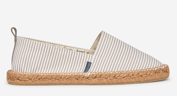 Men's Handmade Spanish Espadrilles Cotton Linen – Jute Sole Rubber
