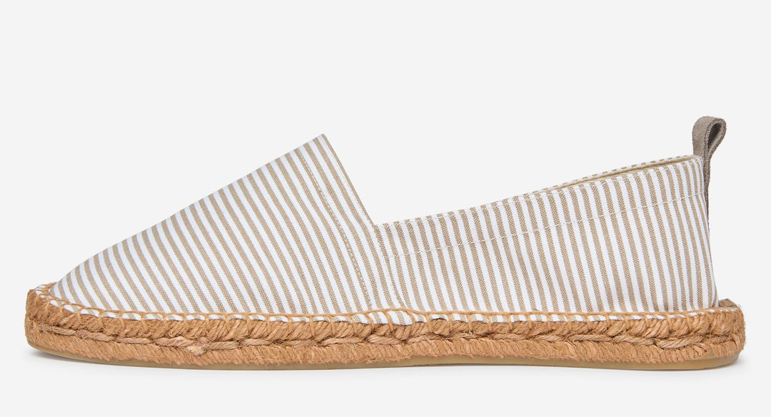 Men's Handmade Spanish Espadrilles Cotton Linen – Jute Sole Rubber