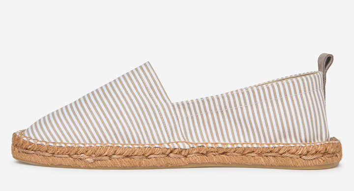 Men's Handmade Spanish Espadrilles Cotton Linen – Jute Sole Rubber