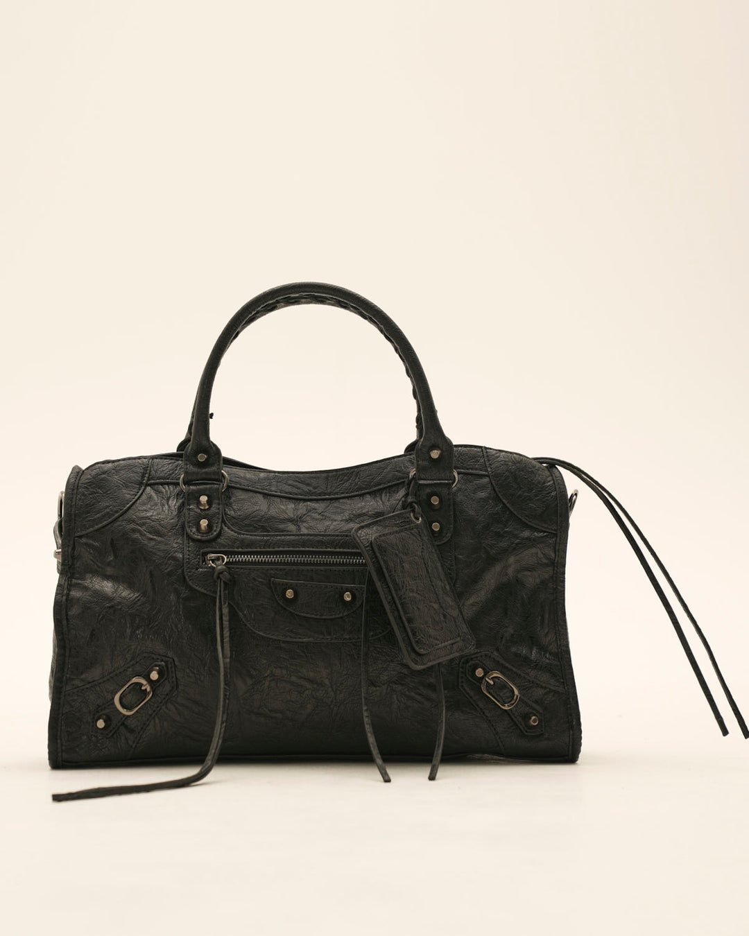 Leather Tote Bag with Zipper – Spacious 14" Laptop Carryall