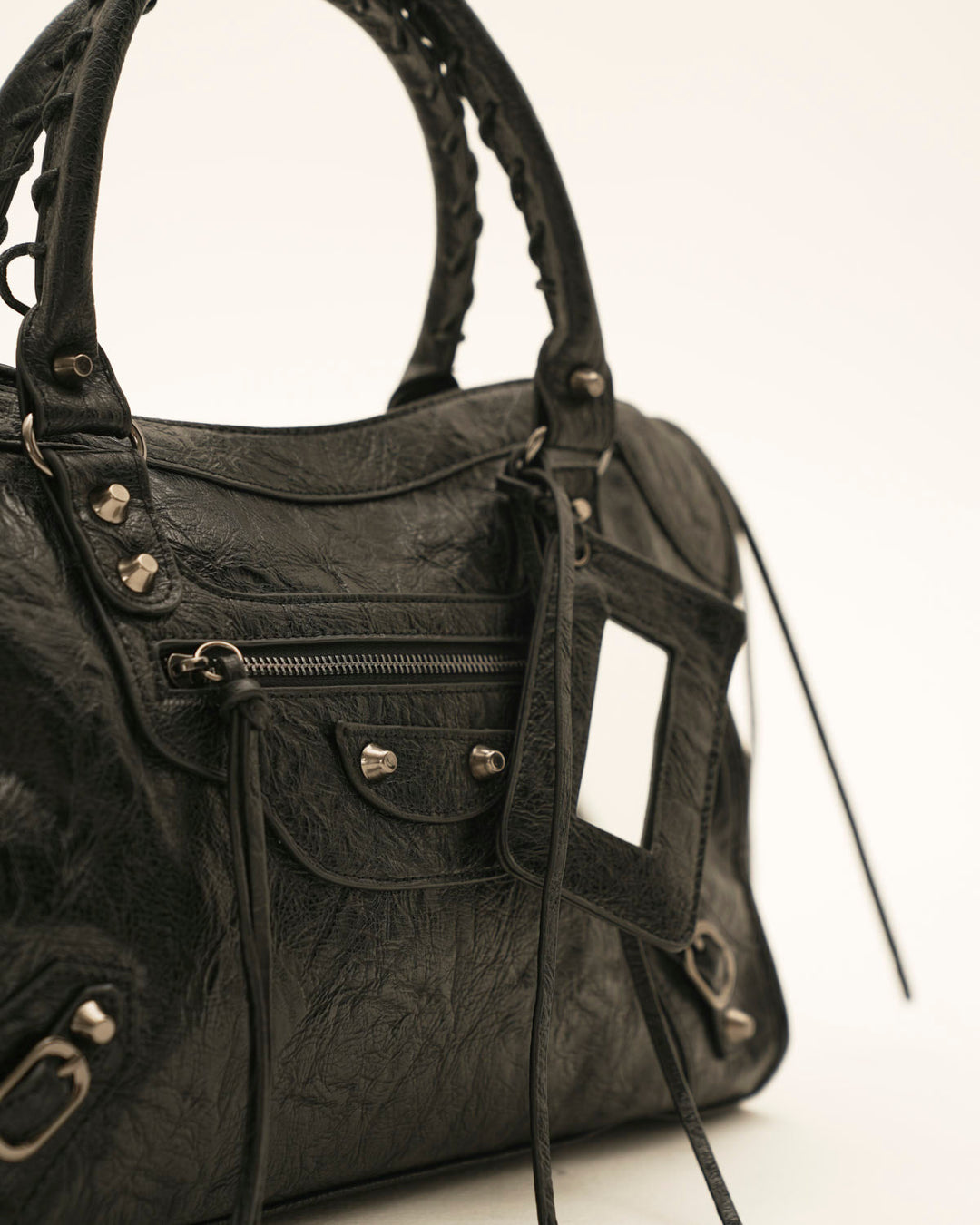 Leather Tote Bag with Zipper – Spacious 14" Laptop Carryall