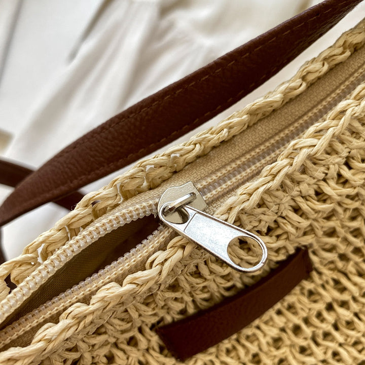 Woven Tote Bag for Women – Spacious Bohemian Shoulder Bag