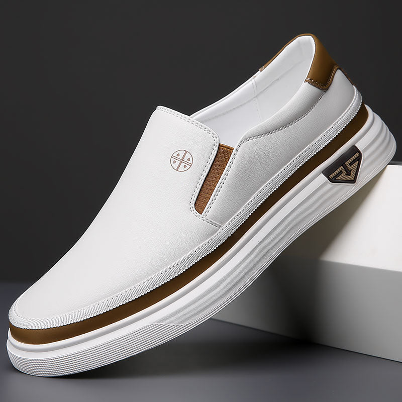 Men's Orthopedic Slip-On Shoes Synthetic Leather – Arch Support Sole