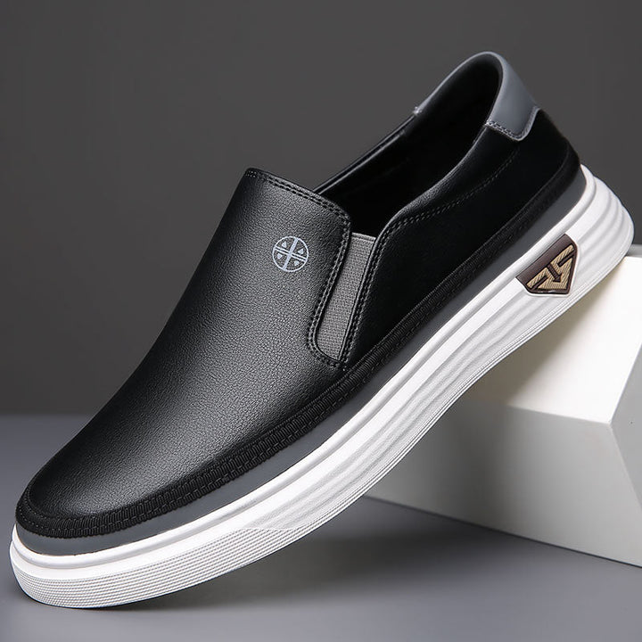 Men's Orthopedic Slip-On Shoes Synthetic Leather – Arch Support Sole