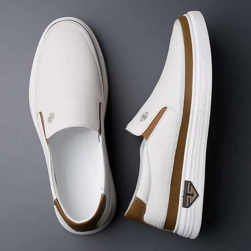 Men's Orthopedic Slip-On Shoes Synthetic Leather – Arch Support Sole