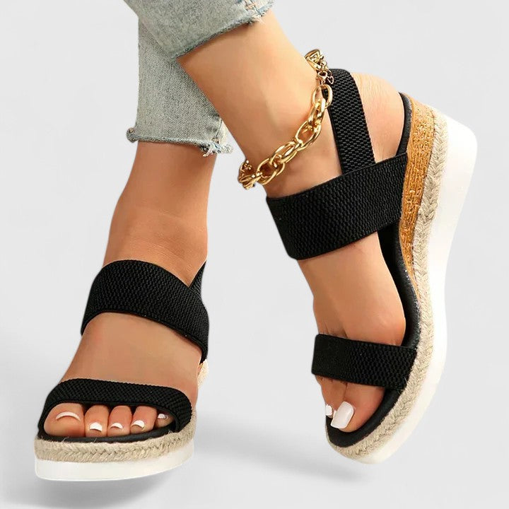 Women's Platform Espadrille Sandals, Arch Support & Cushioned Footbed