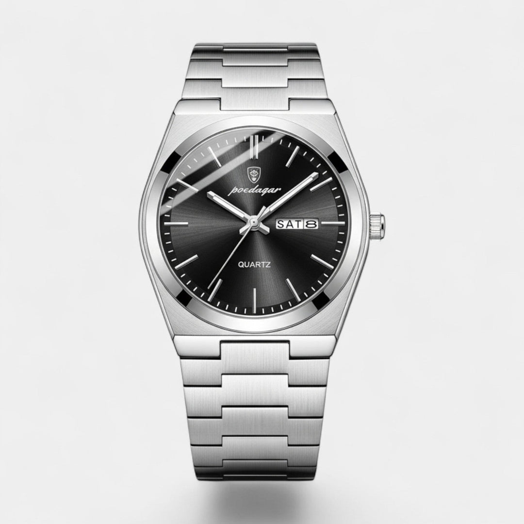 Men's Ultra-Thin Stainless Steel Quartz Watch – 41mm