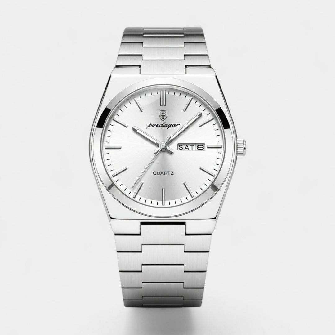 Men's Ultra-Thin Stainless Steel Quartz Watch – 41mm