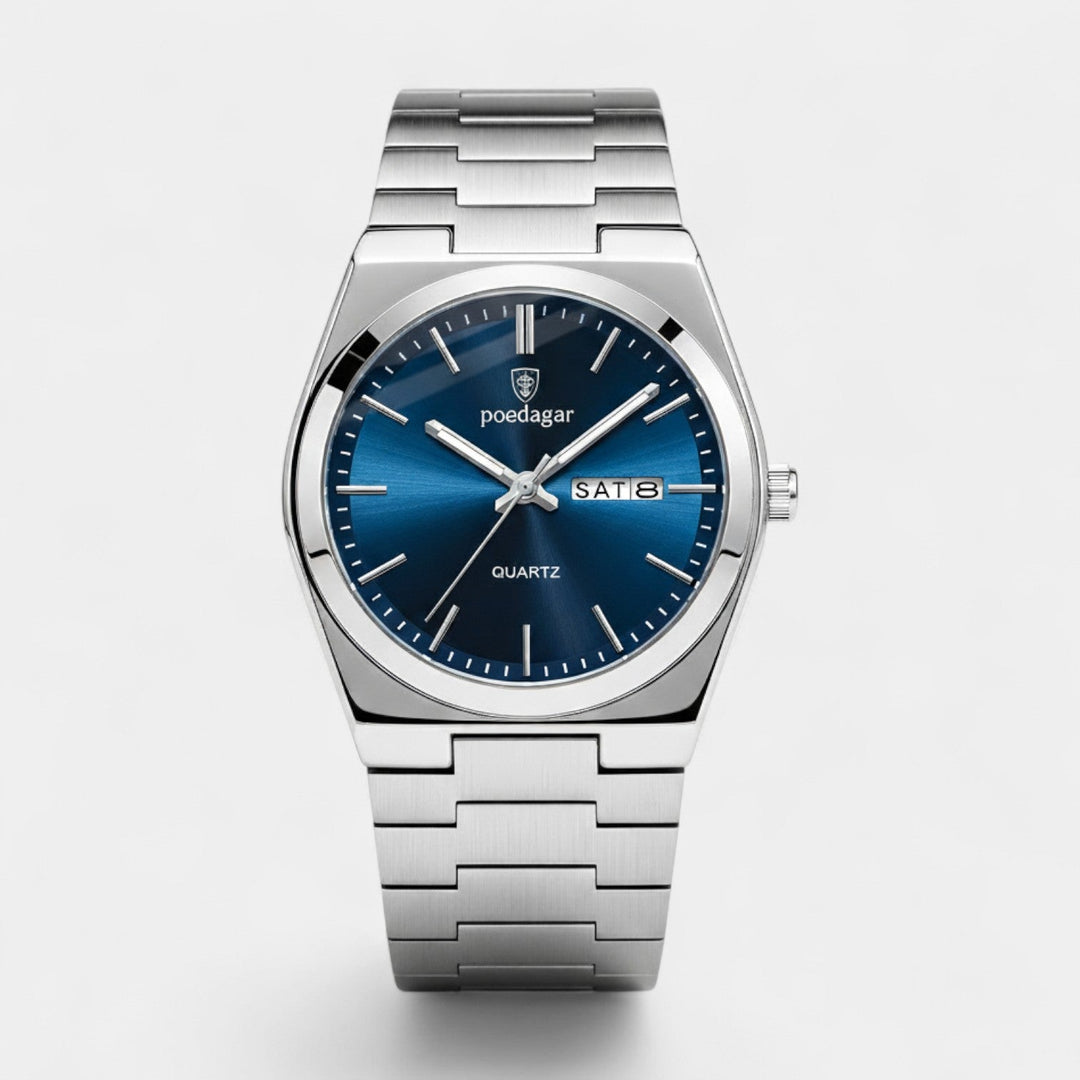 Men's Ultra-Thin Stainless Steel Quartz Watch – 41mm