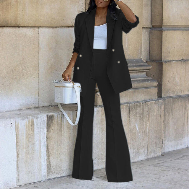Women's Blazer & Trouser Two Piece Set – Tailored Elegant Fit