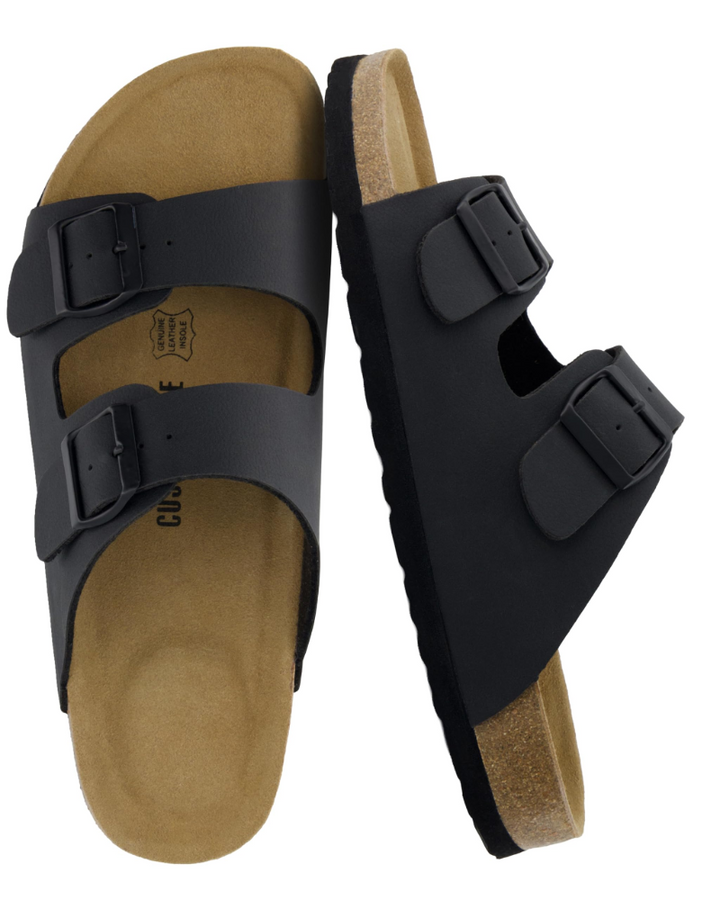 Men's Cork Footbed Arch Support Sandals – Adjustable Buckle
