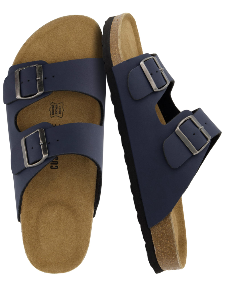 Men's Cork Footbed Arch Support Sandals – Adjustable Buckle