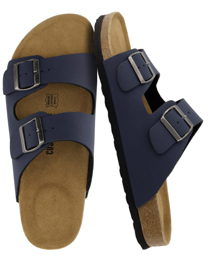 Men's Cork Footbed Arch Support Sandals – Adjustable Buckle