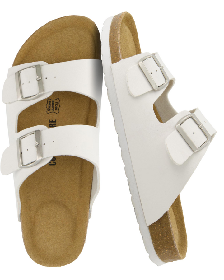 Men's Cork Footbed Arch Support Sandals – Adjustable Buckle