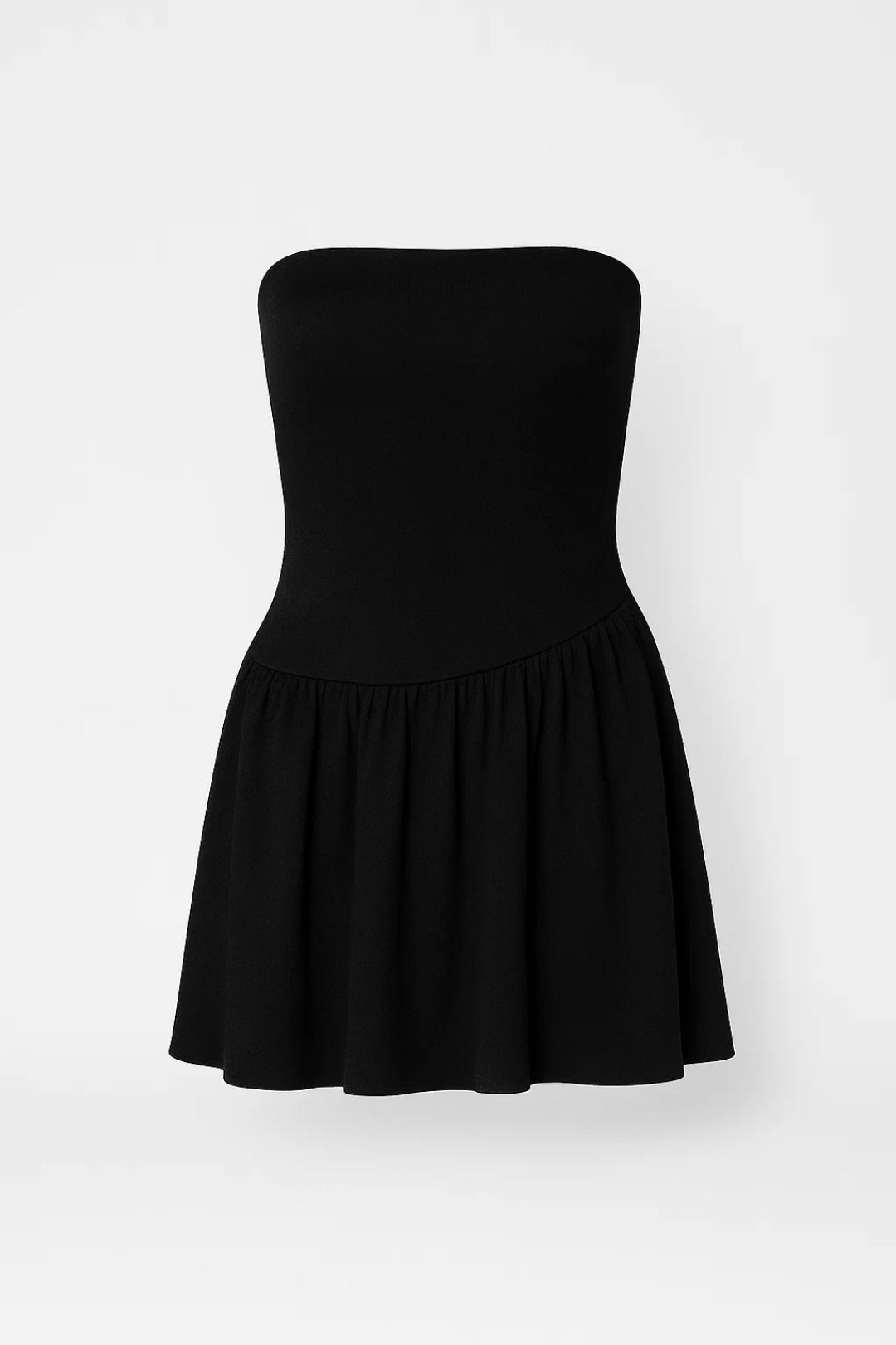 Strapless Skater Mini Dress – Structured Bodice & Flared Skirt