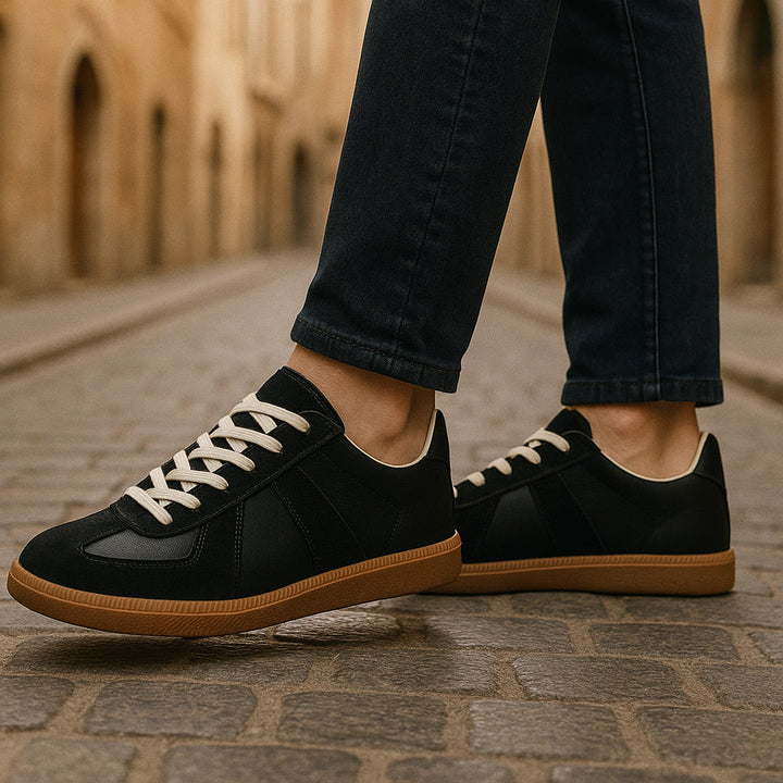 Men's Lace-Up Sneakers – Non-Slip Grip & Cushioned Insole