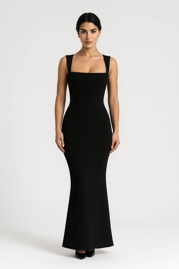 Bodycon Maxi Dress – Figure-Hugging Stretch Fit & Elegant Silhouette