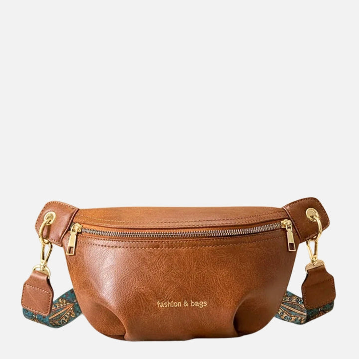 Woven Strap Crescent Shoulder Bag – Tone Hardware
