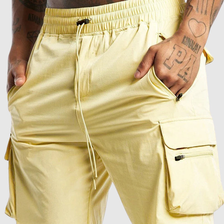 Men's Cargo Shorts – Elasticated Waistband & Flap Pockets