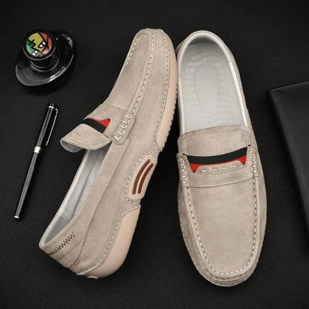 Men's Penny Loafers – Suede Moccasin Driving Slip-On