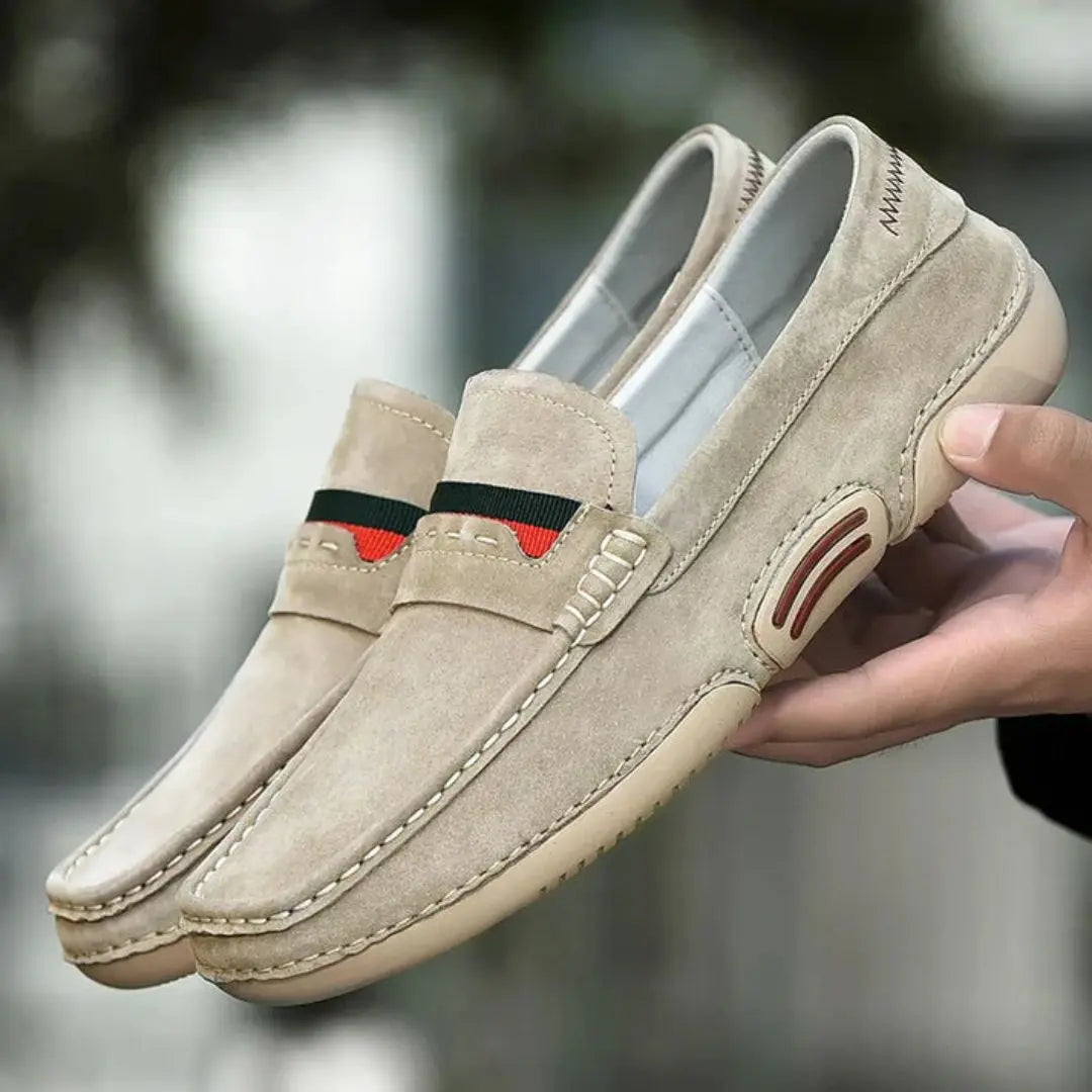Men's Penny Loafers – Suede Moccasin Driving Slip-On