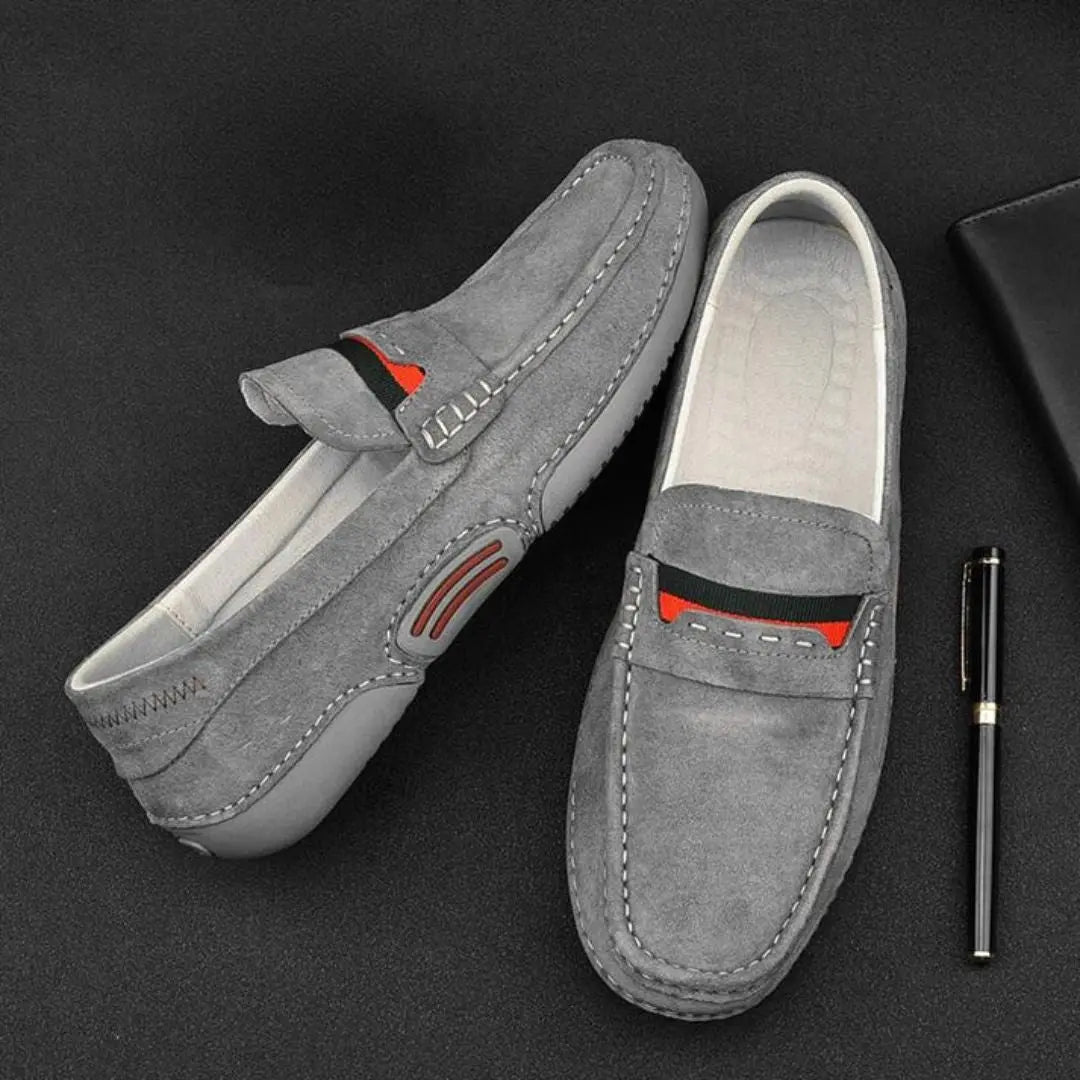 Men's Penny Loafers – Suede Moccasin Driving Slip-On