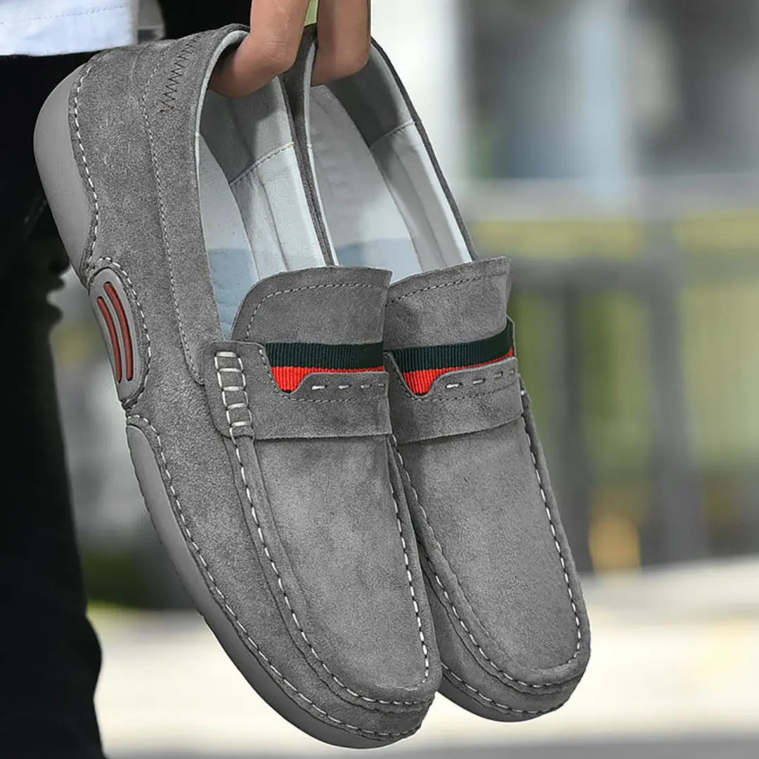 Men's Penny Loafers – Suede Moccasin Driving Slip-On