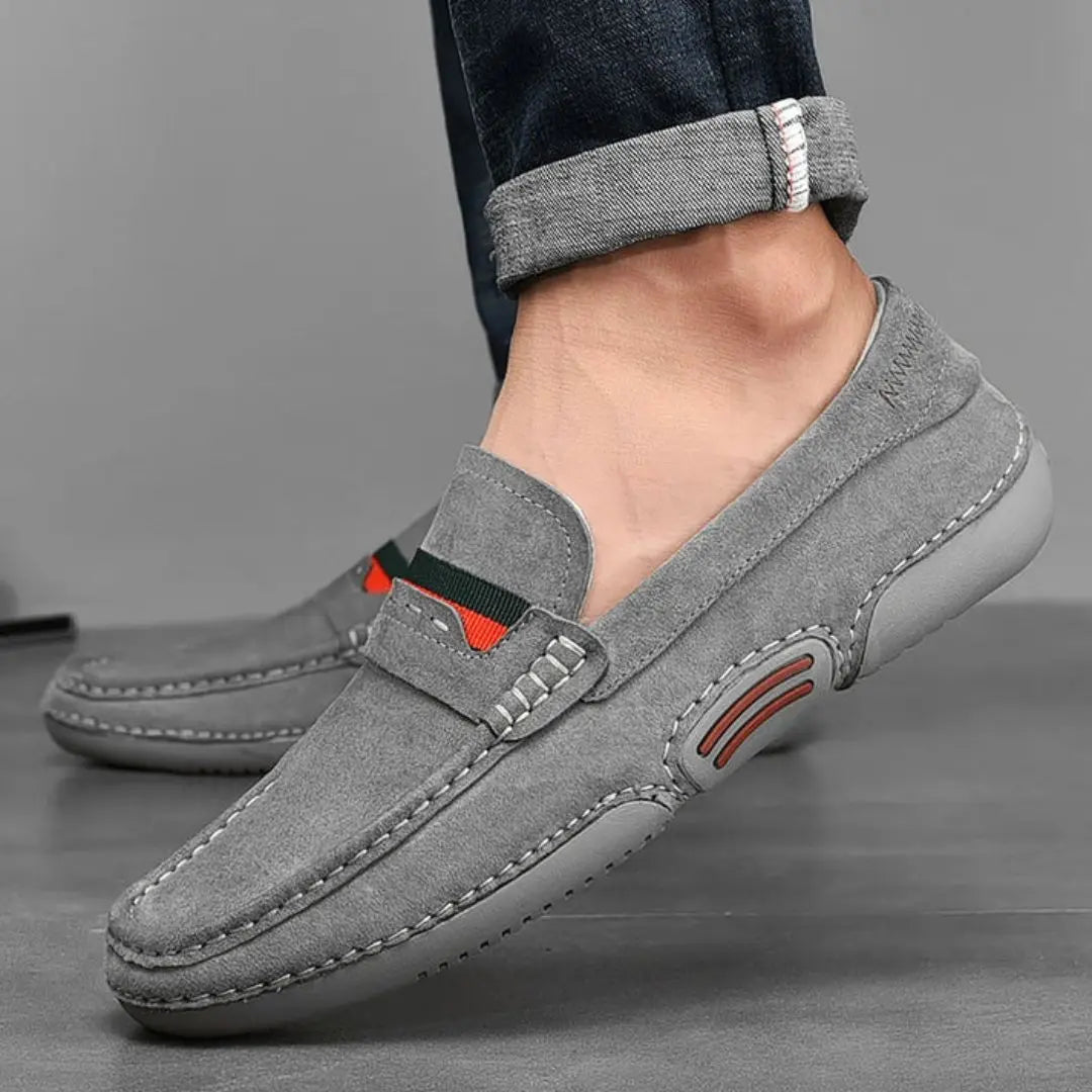 Men's Penny Loafers – Suede Moccasin Driving Slip-On