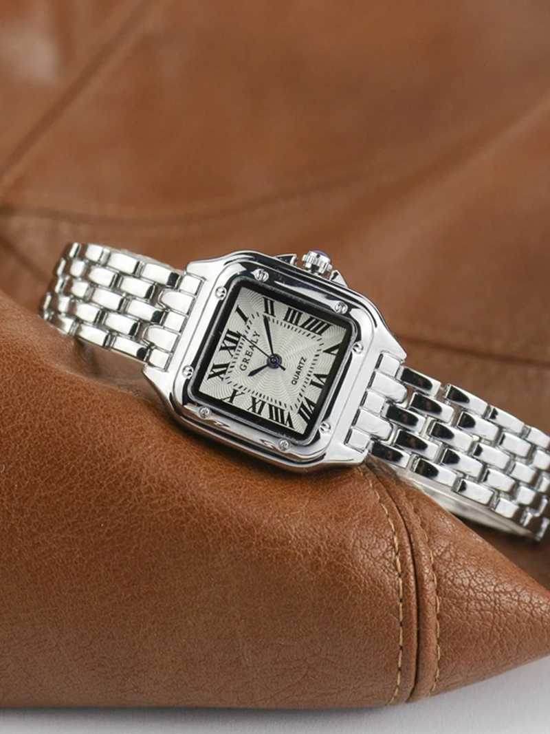 Women's Square Watch Waterproof Quartz – Sleek Dial Multi-Finish