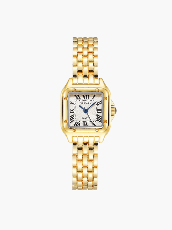 Women's Square Watch Waterproof Quartz – Sleek Dial Multi-Finish