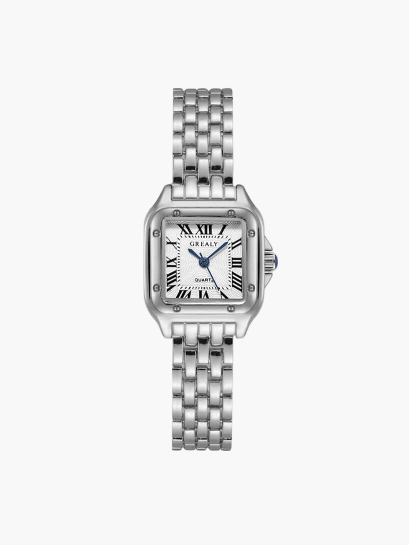 Women's Square Watch Waterproof Quartz – Sleek Dial Multi-Finish