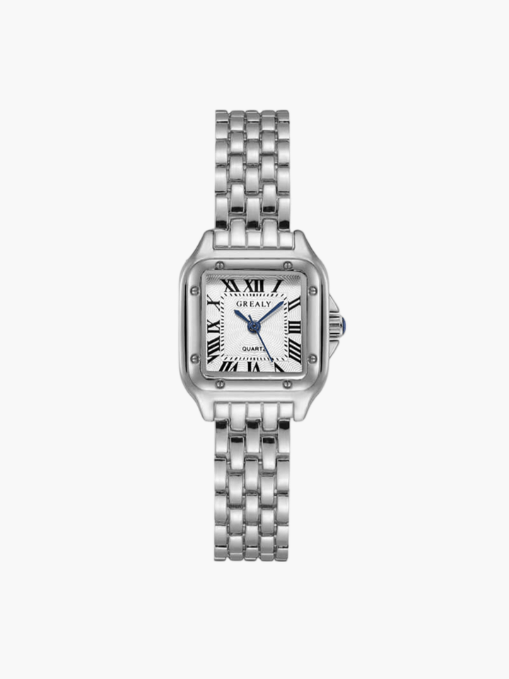 Women's Square Watch Waterproof Quartz – Sleek Dial Multi-Finish