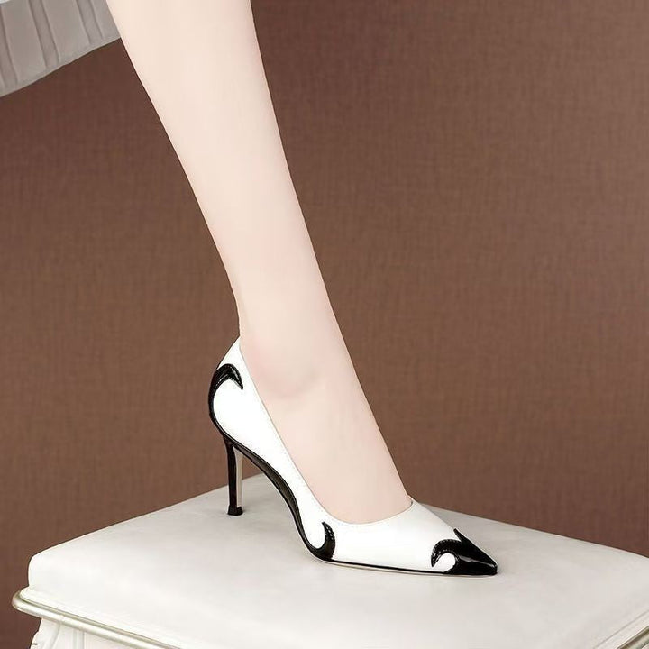 Women's Pointed Toe Heels Smooth Leather – Sculpted Arch Support
