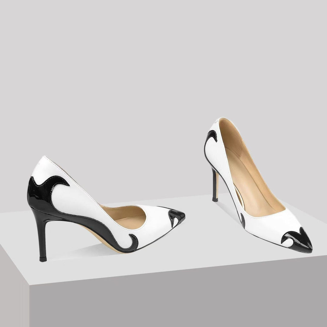 Women's Pointed Toe Heels Smooth Leather – Sculpted Arch Support
