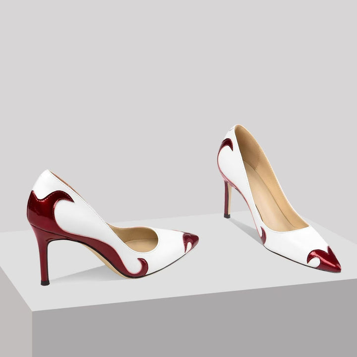 Women's Pointed Toe Heels Smooth Leather – Sculpted Arch Support