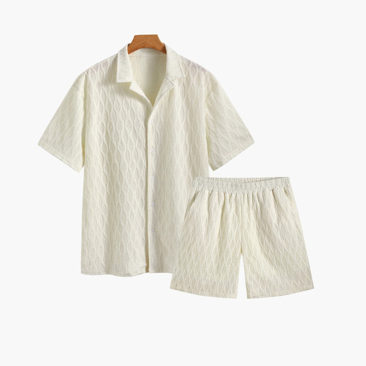 Men's Two Piece Set – Summer Shirt & Shorts | Breathable Casual