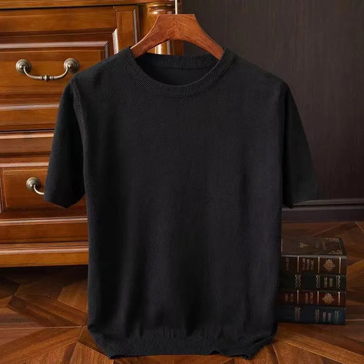 Men's Crew Neck T-Shirt – Smooth Knit Minimalist Fit