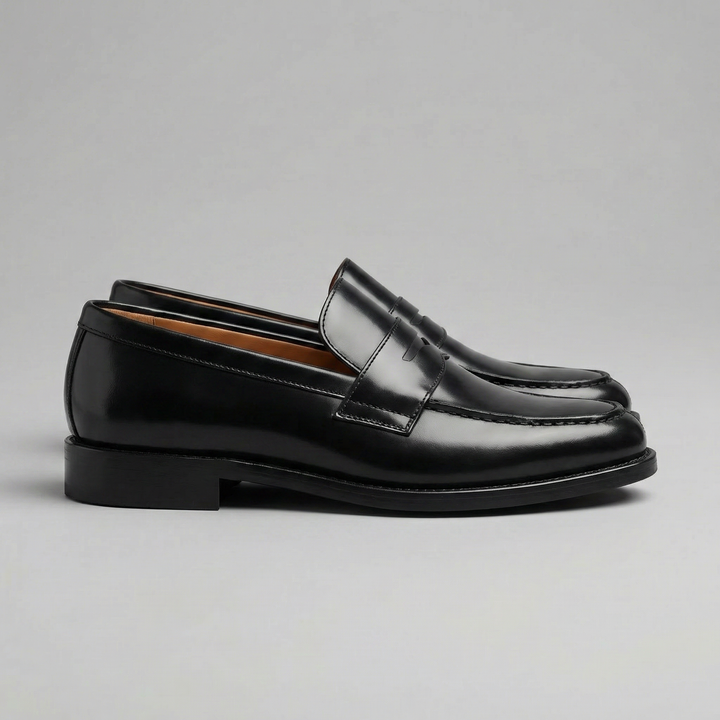 Penny Loafers Men – Slip-On Leather-Look Dress Shoe