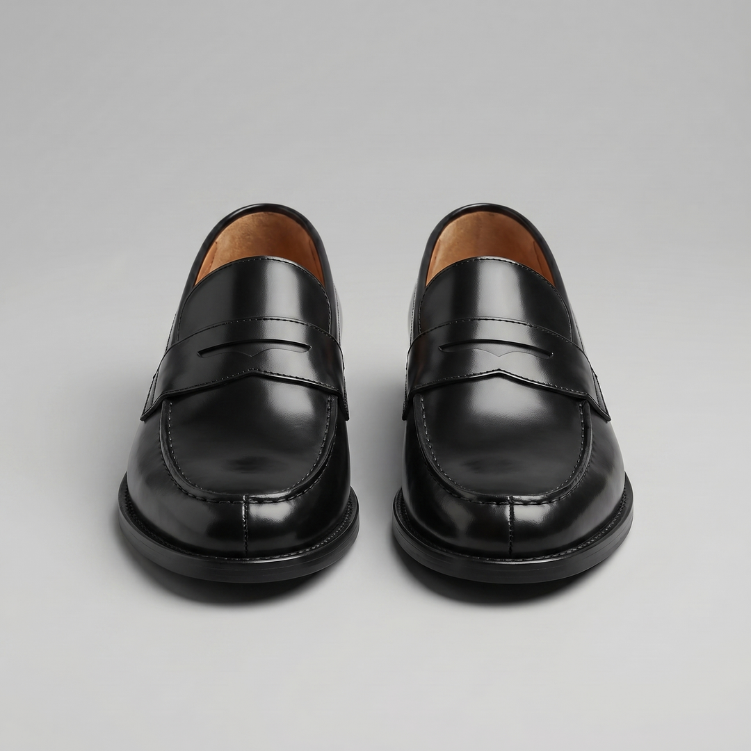 Penny Loafers Men – Slip-On Leather-Look Dress Shoe