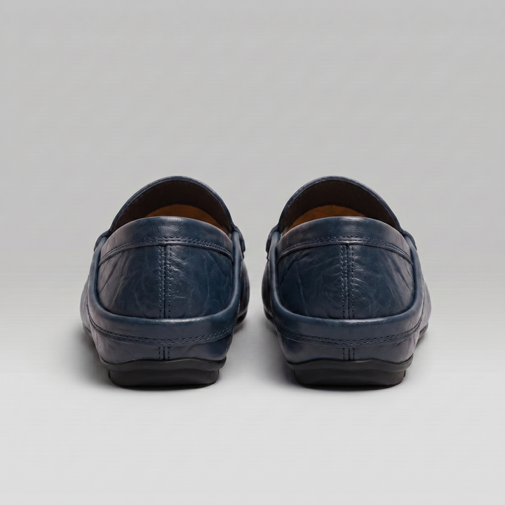 Men's Loafer – Leather Travel Shoe with Fold-Down Heel