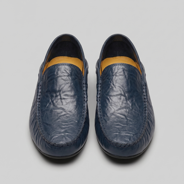 Men's Loafer – Leather Travel Shoe with Fold-Down Heel