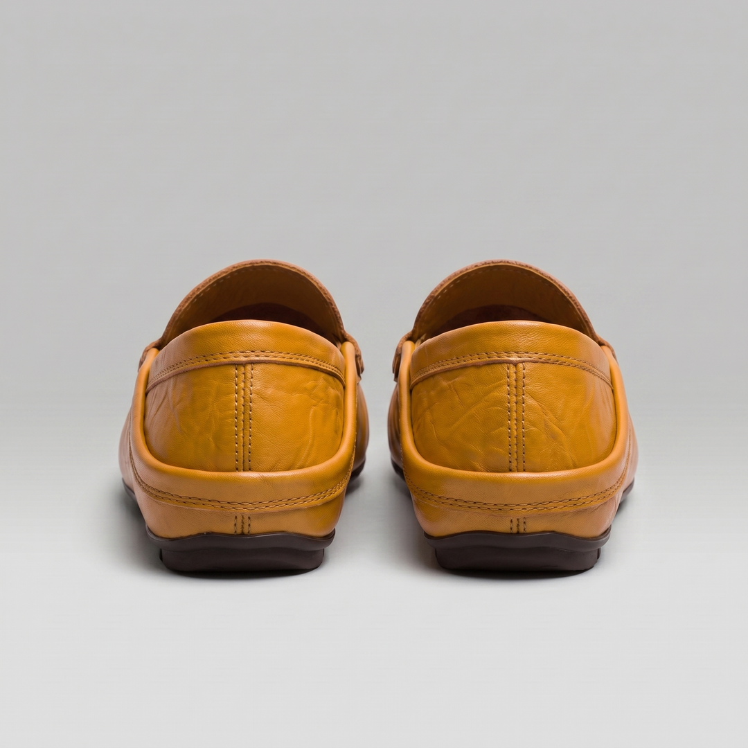 Men's Loafer – Leather Travel Shoe with Fold-Down Heel